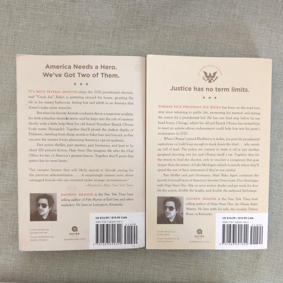 Hope Rides Again and Hope Never Dies - Obama Biden Mystery LOT by Andrew Shaffer - Picture 10 of 10